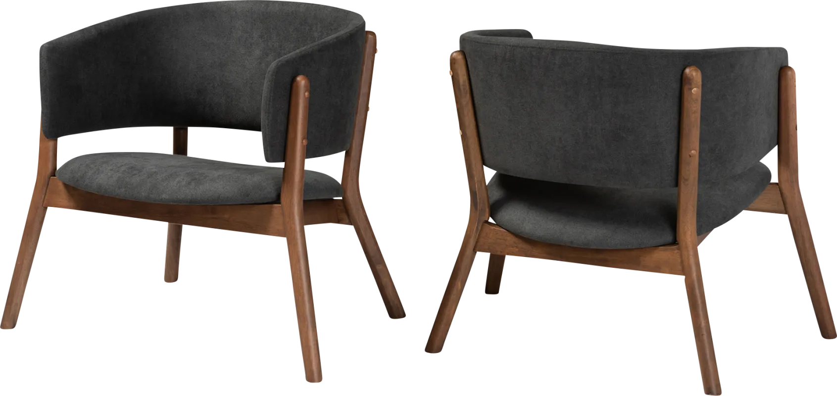 Warsoff Dark Gray Accent Chair, Set of 2