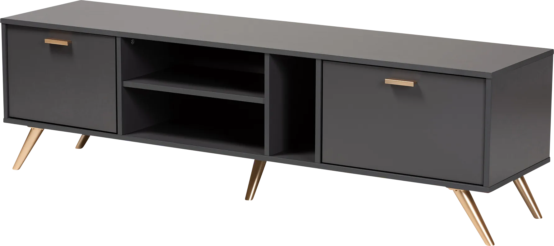 Cobblehill Dark Gray 63 in. Console - Image 1