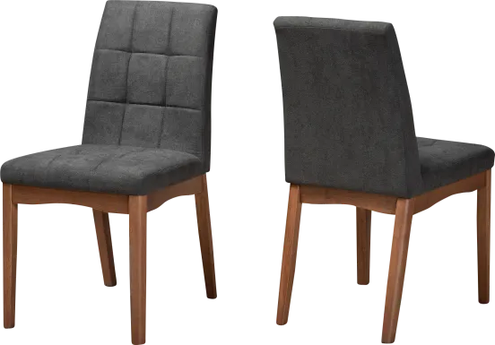 Gelston Dark Gray Side Chair, Set of 2