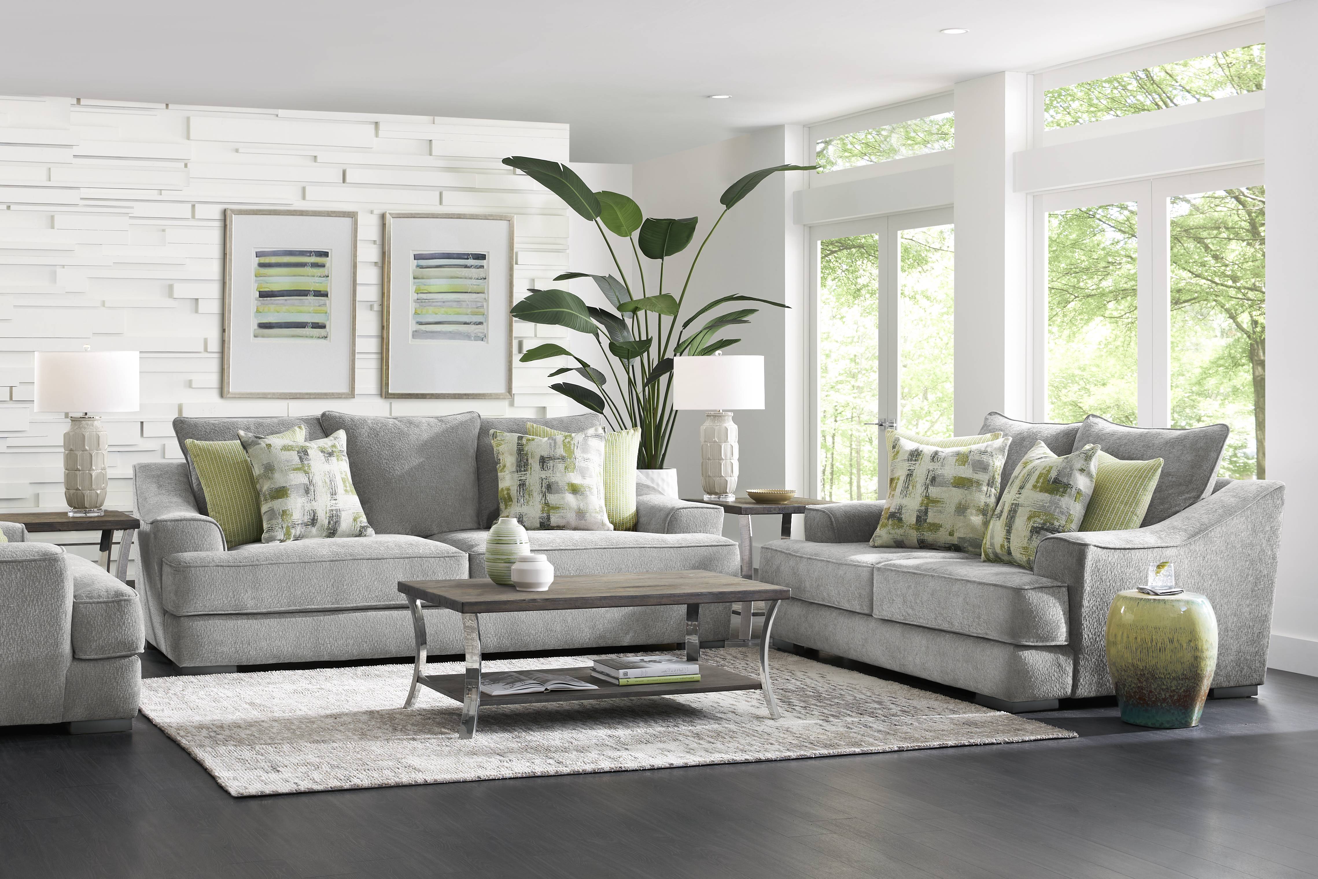 Briar Crossing Gray 7 Pc Living Room - Thumbnail - Image 1
