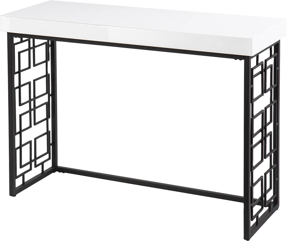 Collvile White Sofa Table