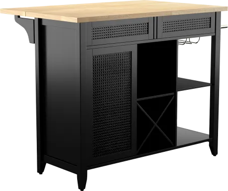 Brickellen Natural Kitchen Cart