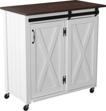 Cobworth White Kitchen Cart