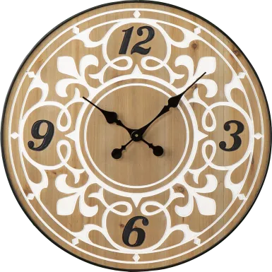 Biddstone Natural Wall Clock