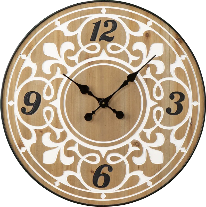 Biddstone Natural Wall Clock