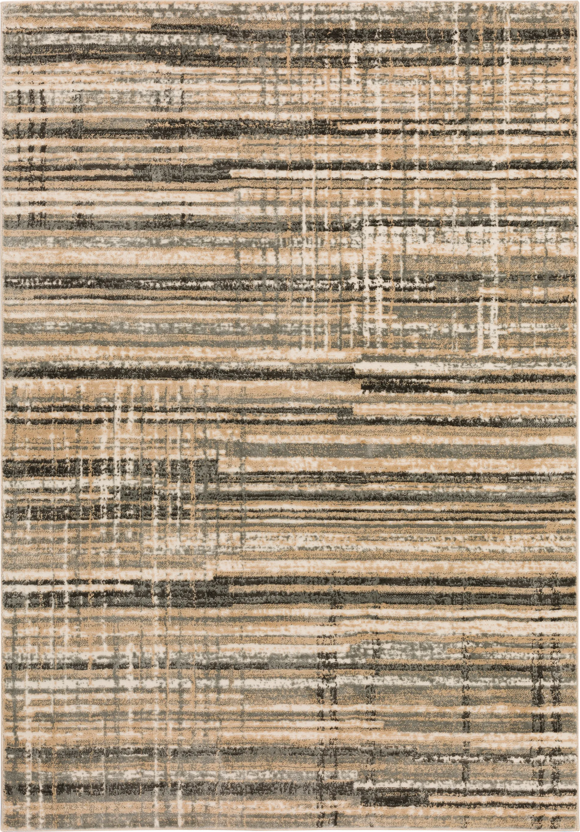 Azmer 3' x 5' Gray/Brown Rug - Image 1