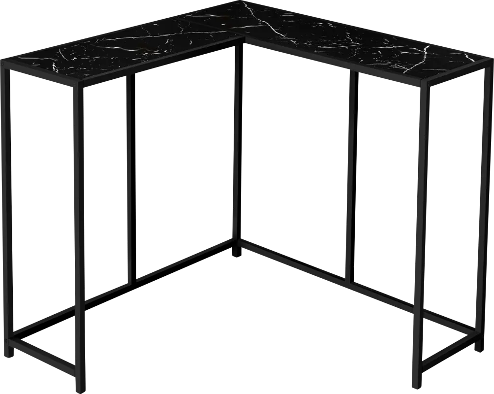 Aisquith Black Marble Sofa Table