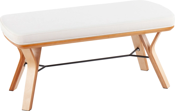 Rushworth I Cream Accent Bench