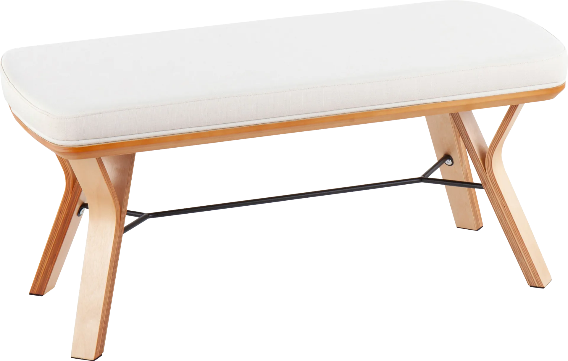 Rushworth I Cream Accent Bench - Image 1