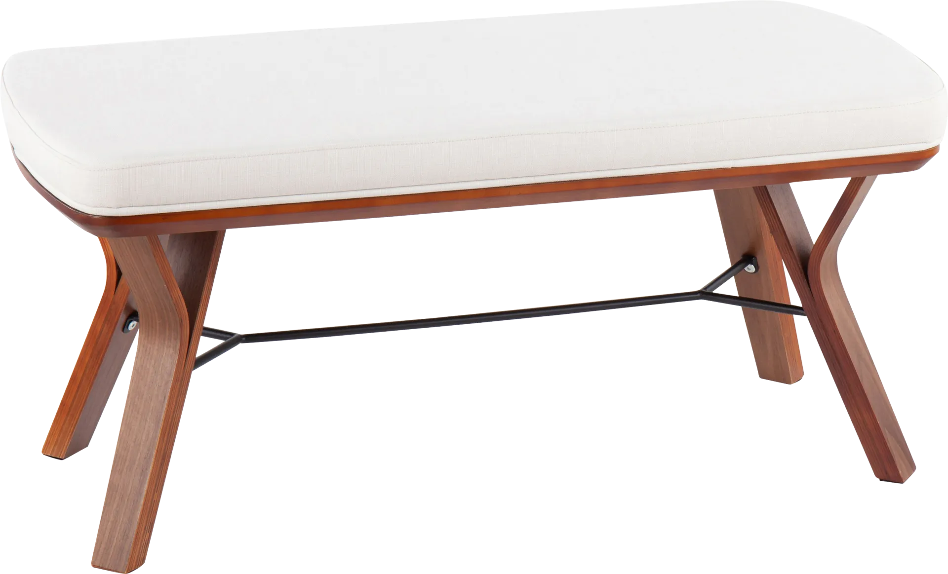 Rushworth II Cream Accent Bench - Image 1