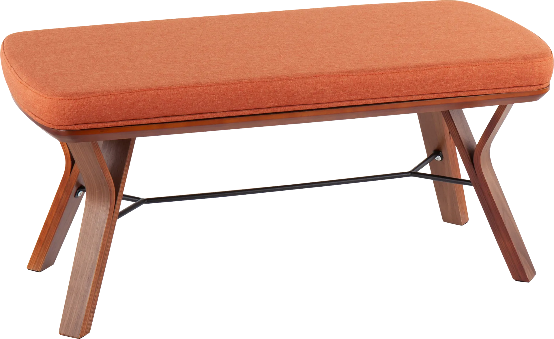 Rushworth II Orange Accent Bench - Image 1