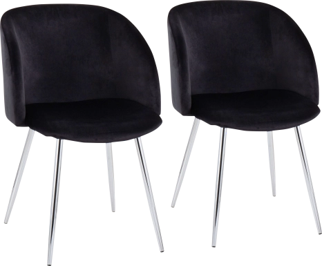 Roxton Black Side Chair Set of 2