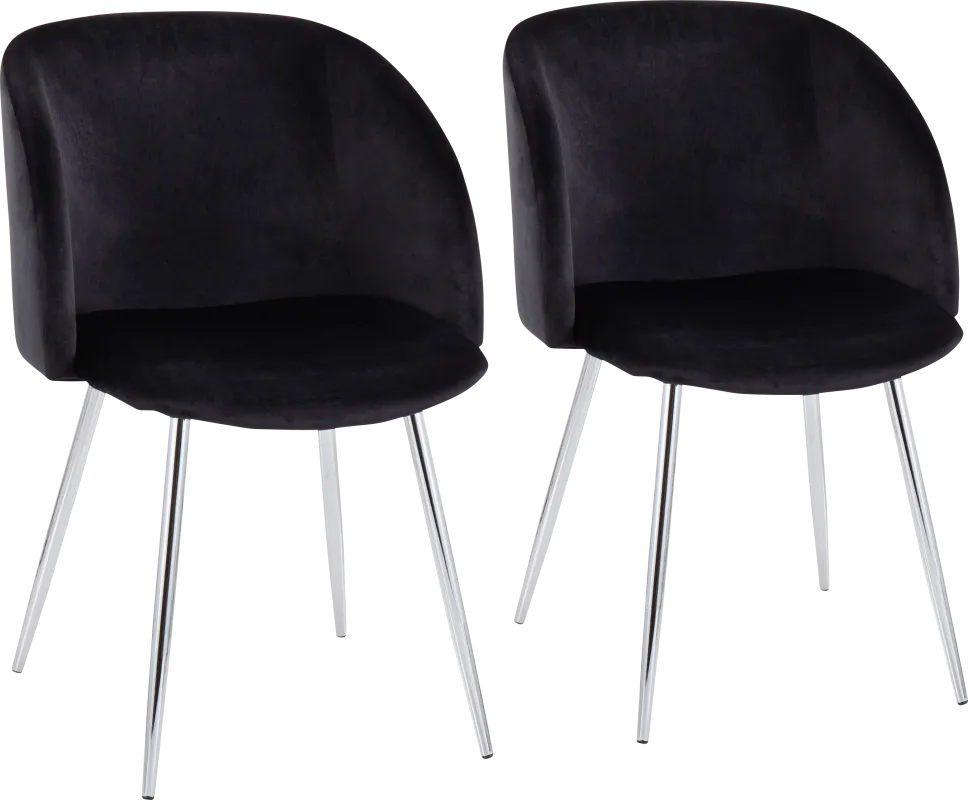 Roxton Black Side Chair Set of 2
