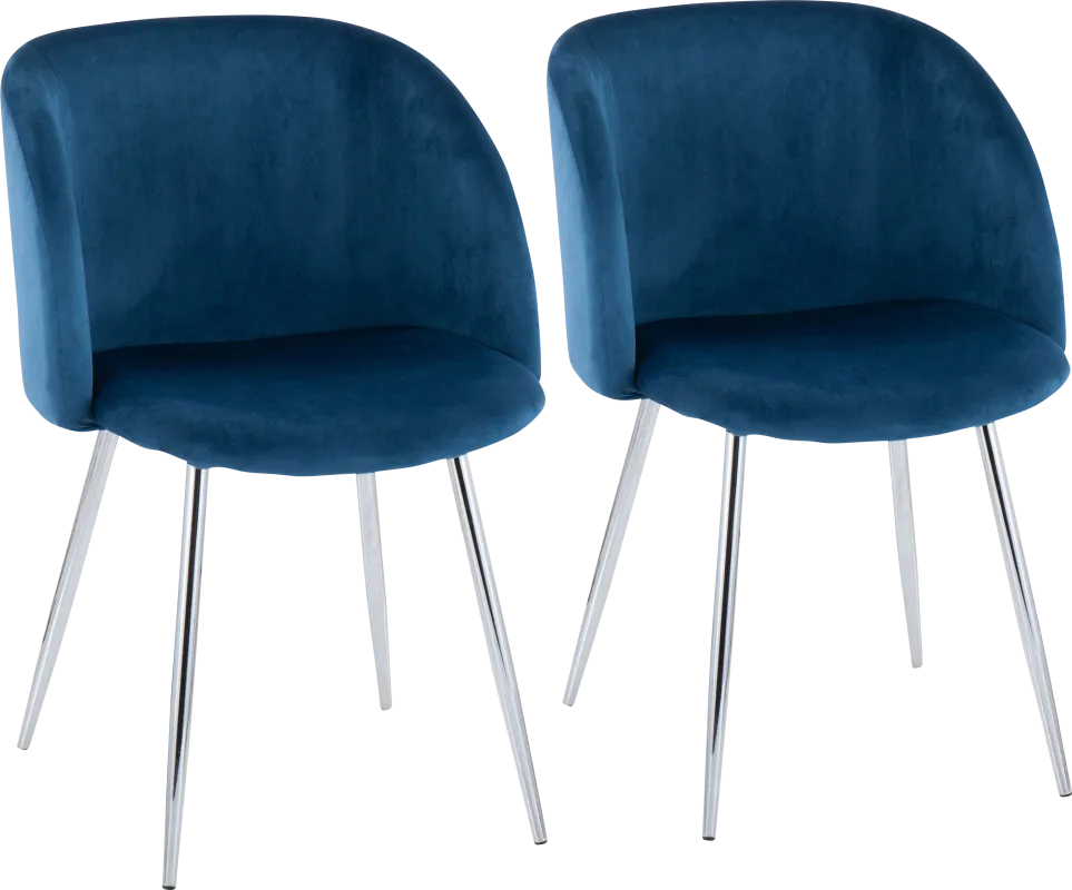 Roxton Blue Side Chair Set of 2