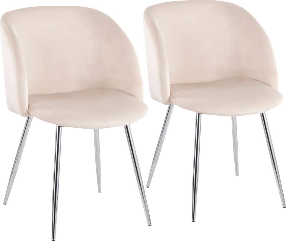 Roxton Cream Side Chair Set of 2