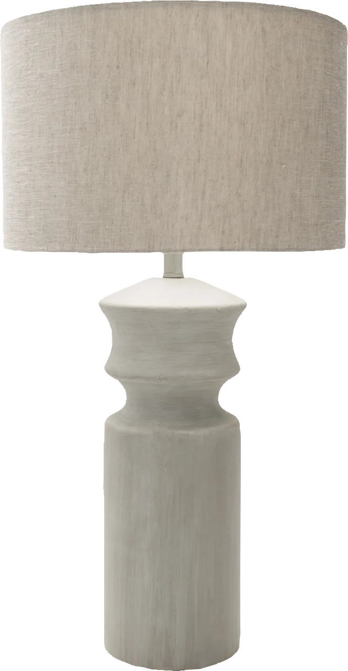 Pelham Island Gray Lamp - Image 1