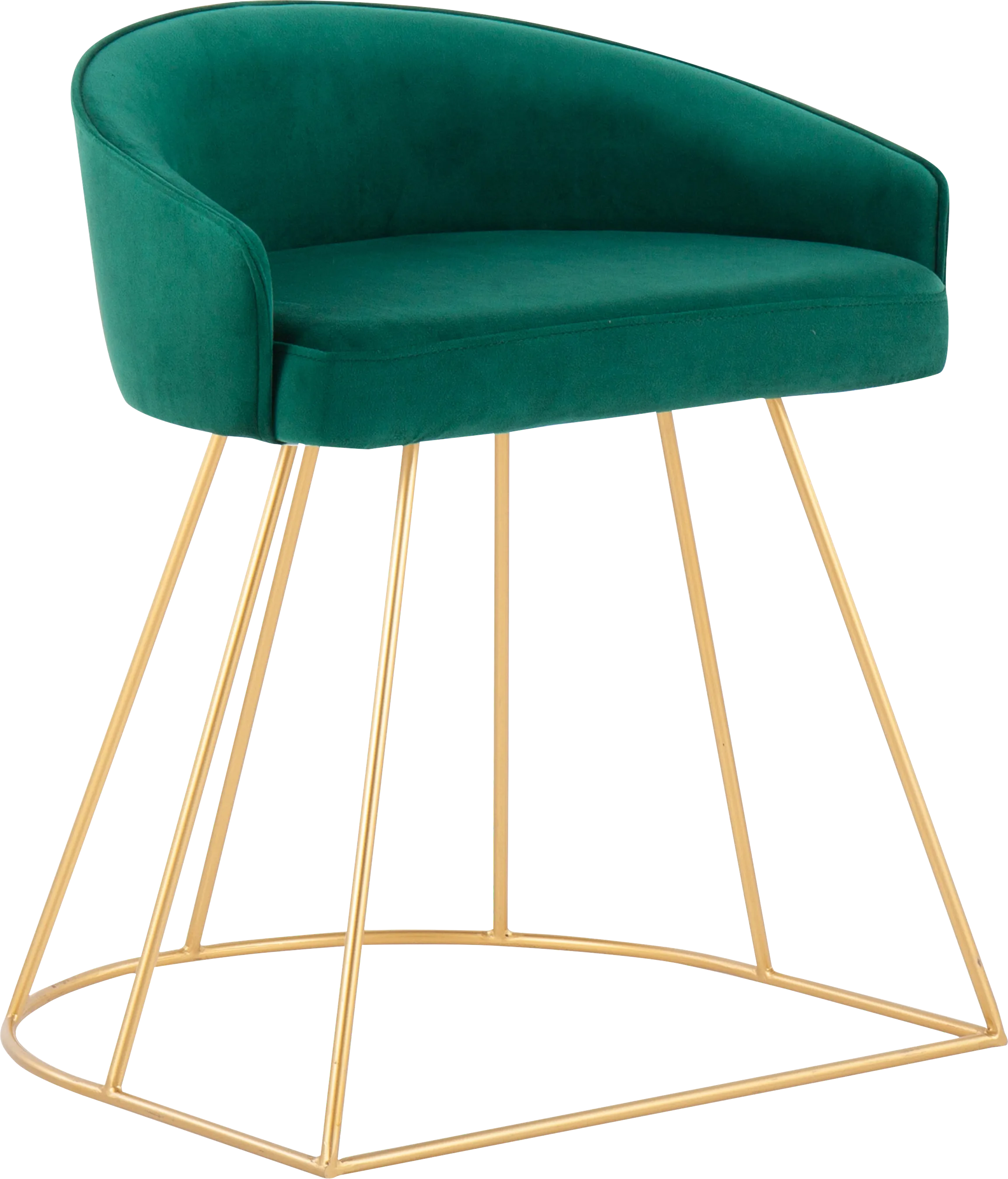 Alcanza Green Vanity Stool - Thumbnail - Image 1