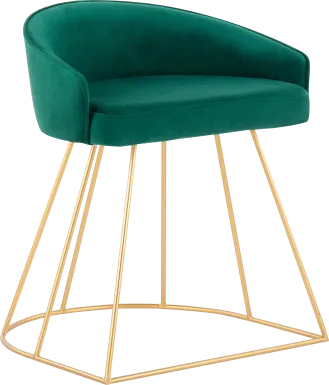 Alcanza Green Vanity Stool