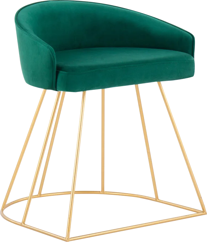 Alcanza Green Vanity Stool