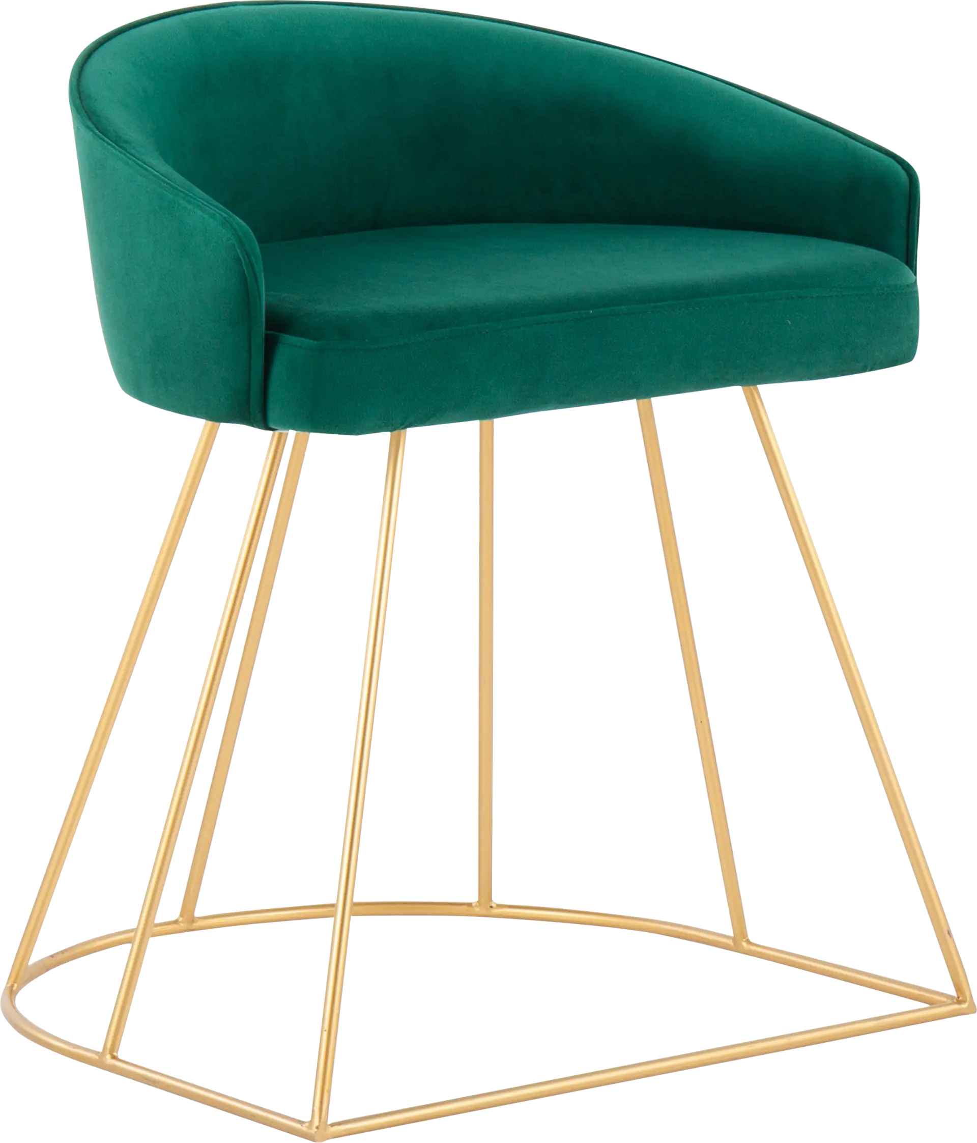 Alcanza Green Vanity Stool