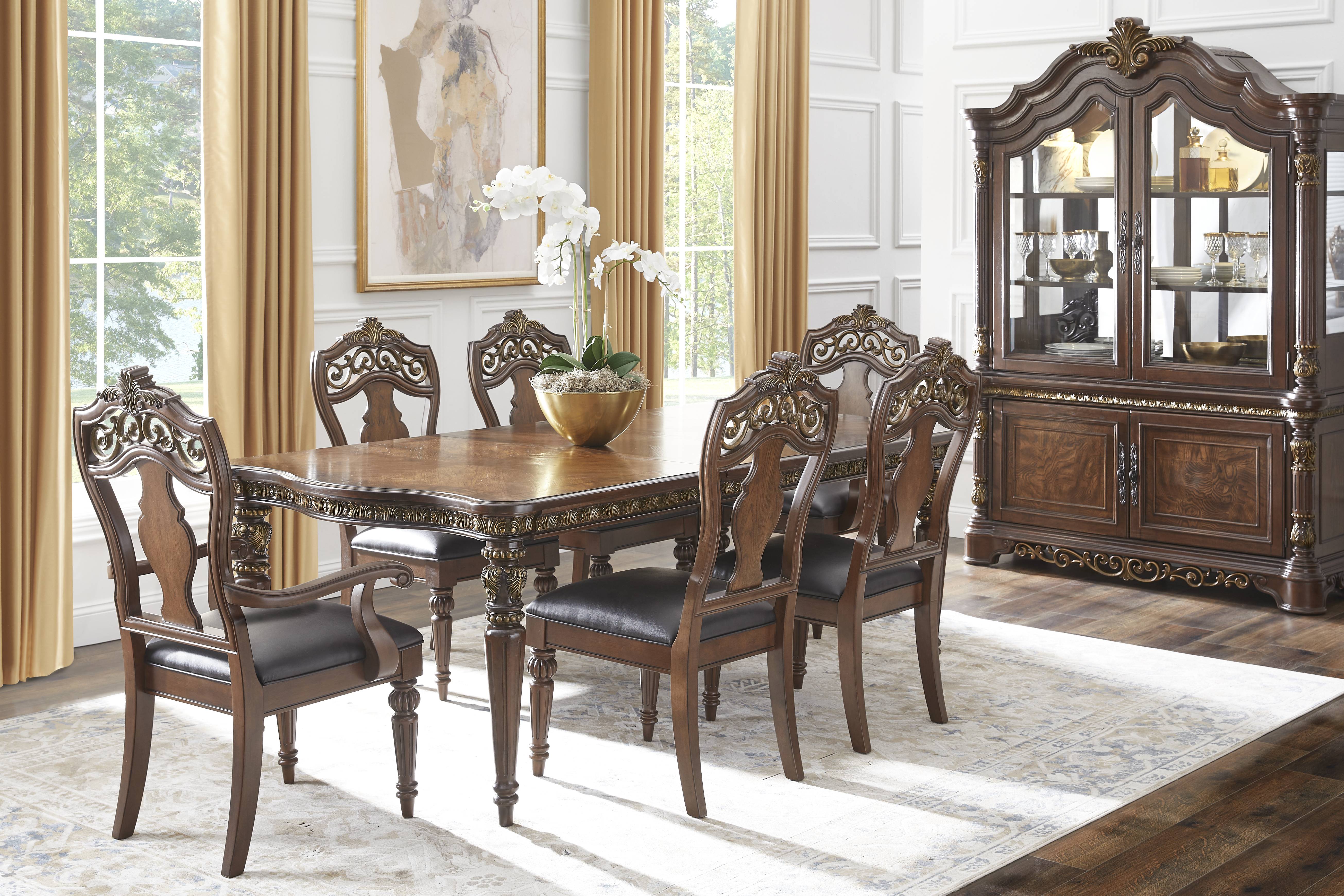 Handly Manor Tobacco Rectangle Dining Table - Thumbnail - Image 2