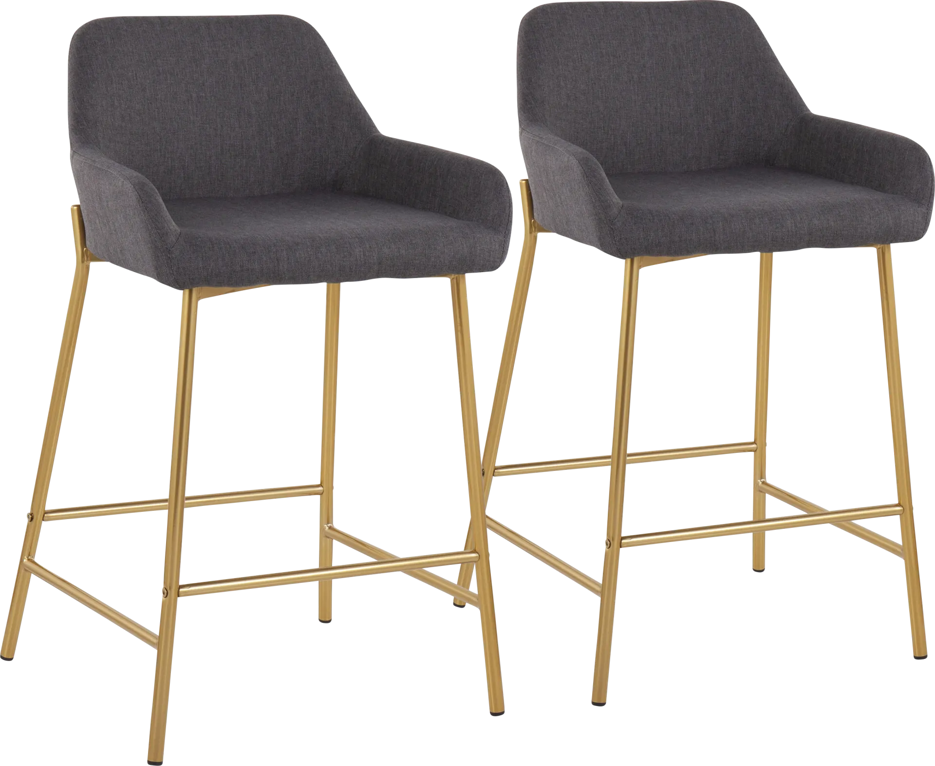 Rimcrest I Charcoal Counter Height Stool Set of 2 - Image 1