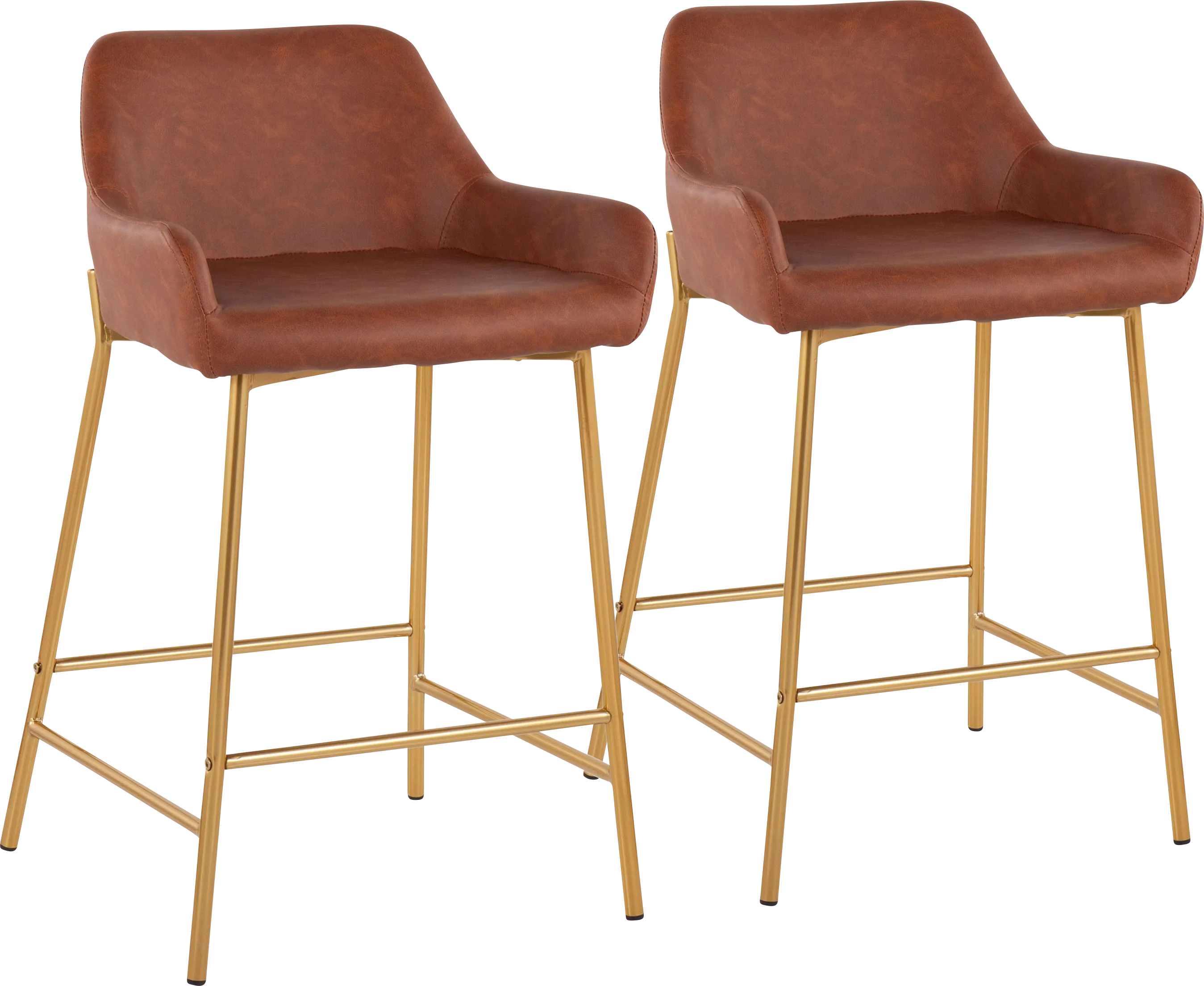 Rimcrest I Camel Counter Height Stool Set of 2 - Thumbnail - Image 1