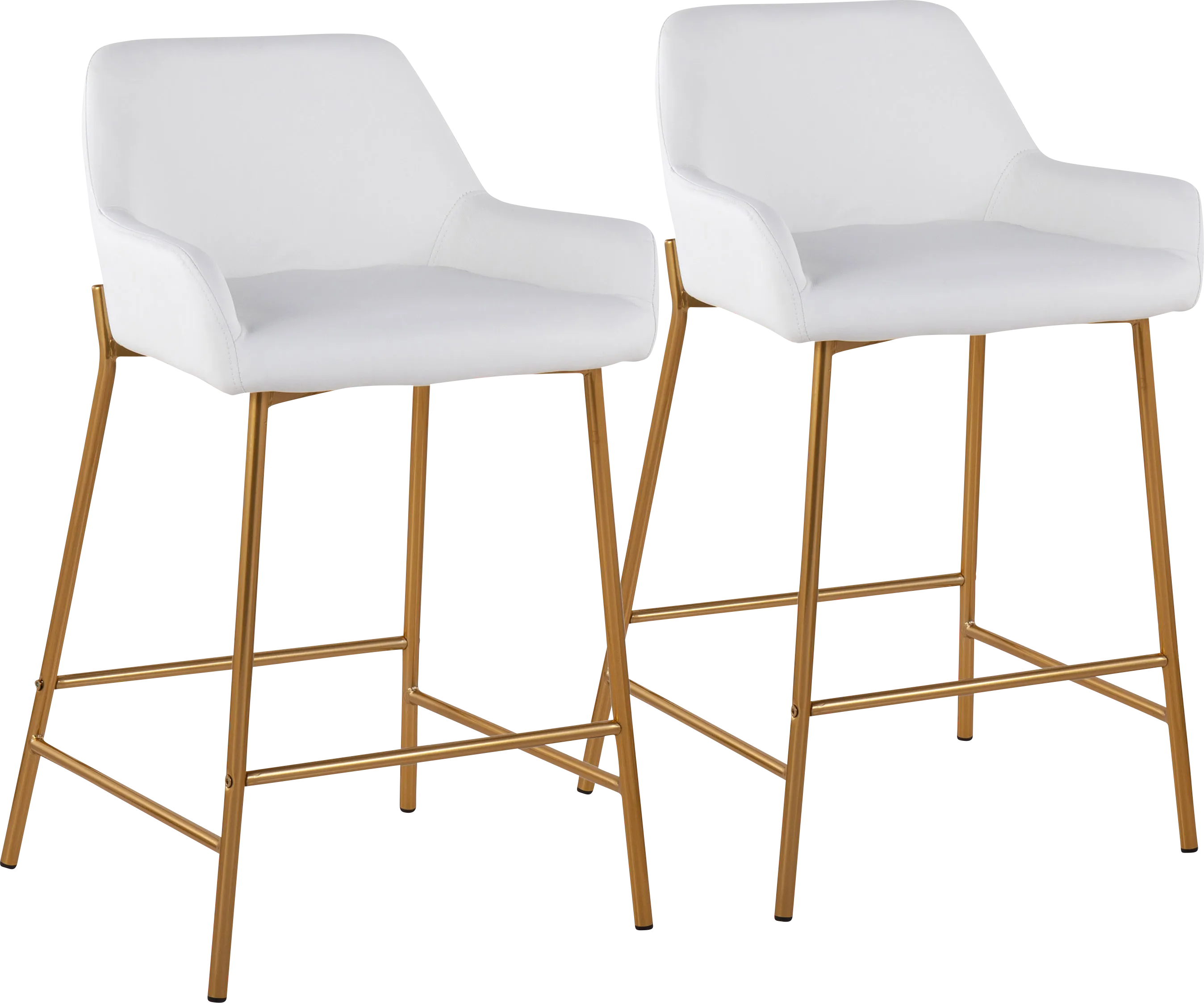 Rimcrest I White Counter Height Stool Set of 2 - Thumbnail - Image 1