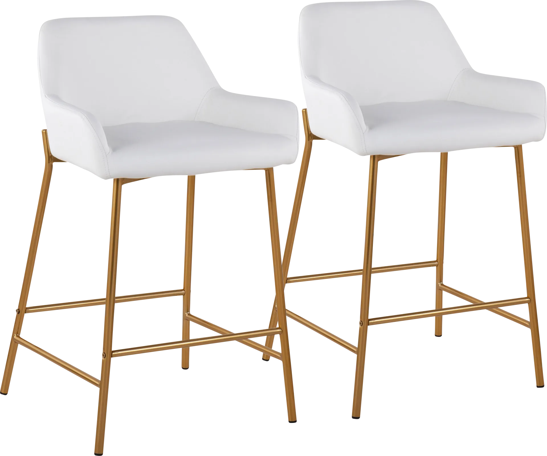 Rimcrest I White Counter Height Stool Set of 2 - Image 1