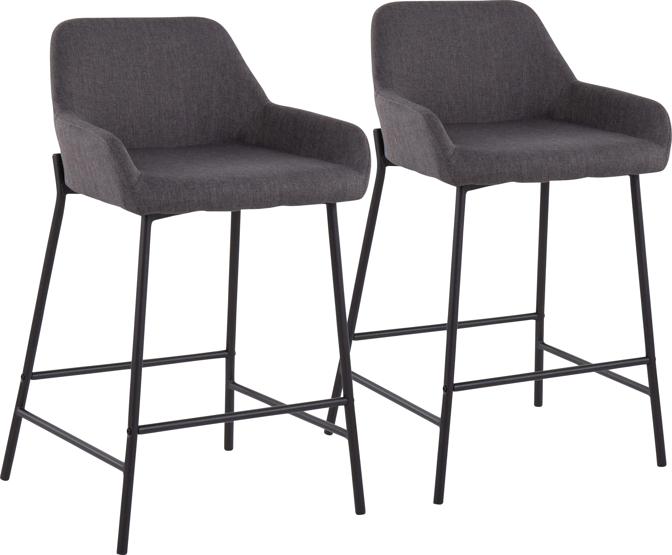 Rimcrest II Charcoal Counter Height Stool Set of 2 - Thumbnail - Image 1
