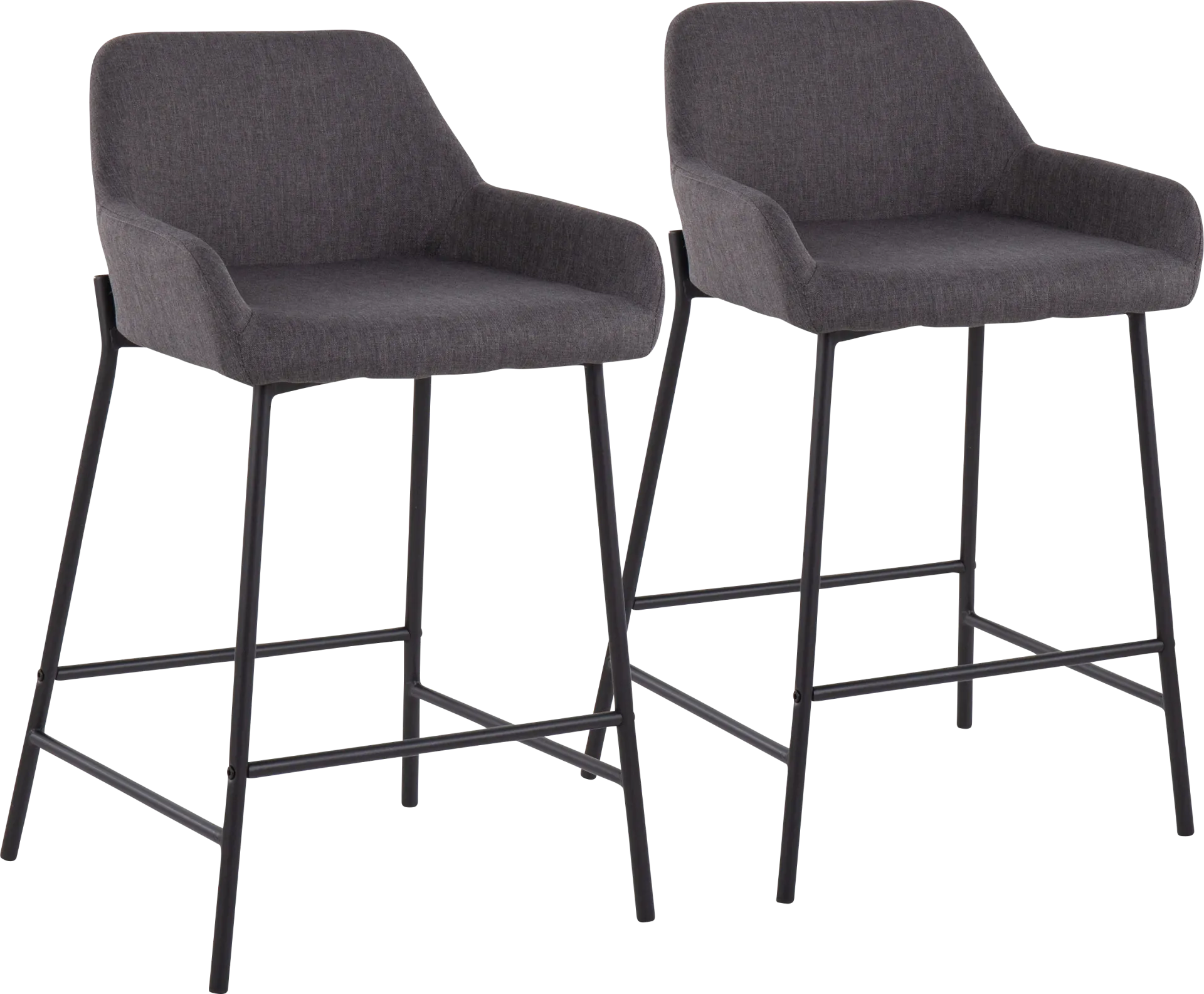 Rimcrest II Charcoal Counter Height Stool Set of 2 - Image 1
