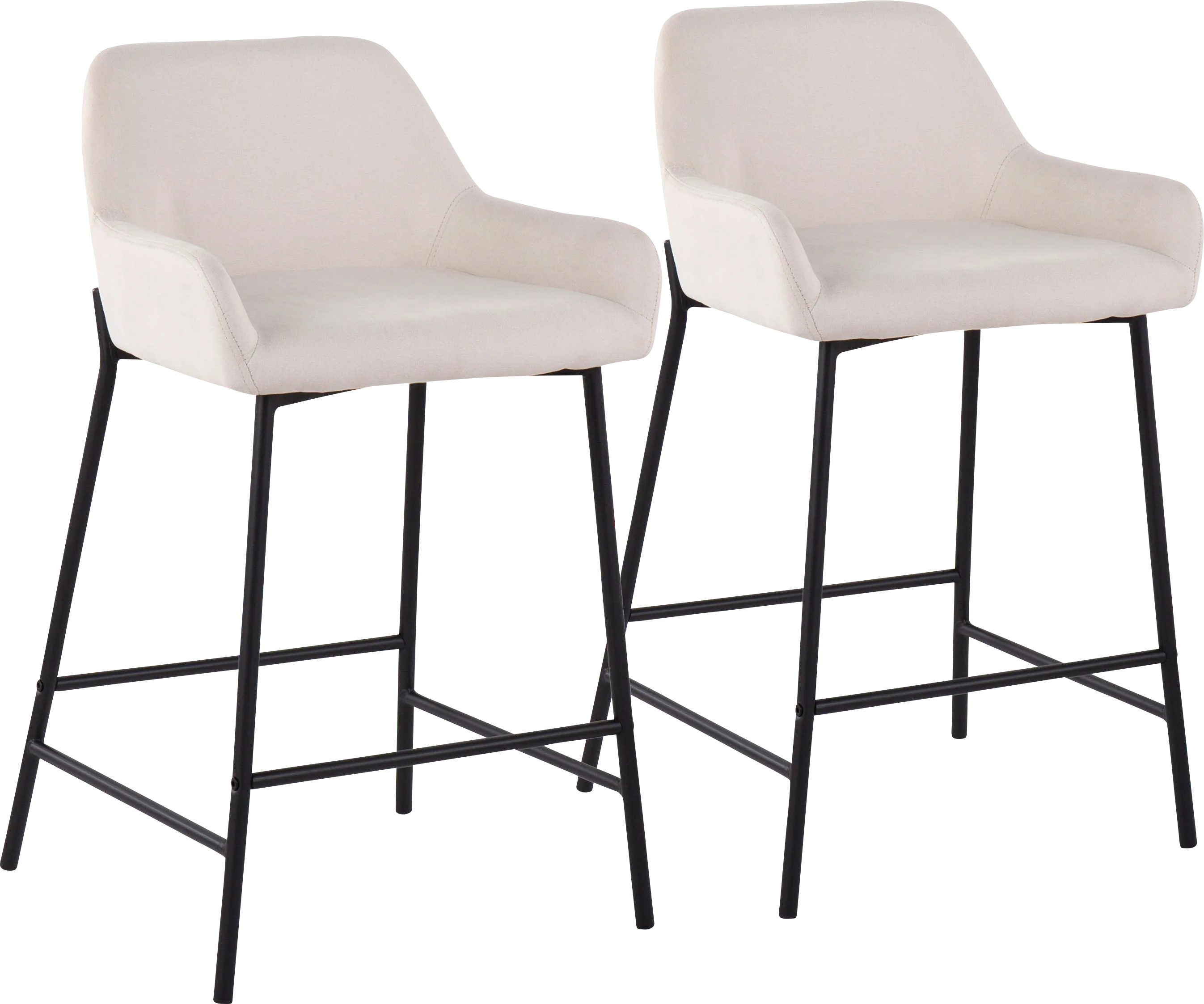 Rimcrest II Cream Counter Height Stool Set of 2 - Thumbnail - Image 1