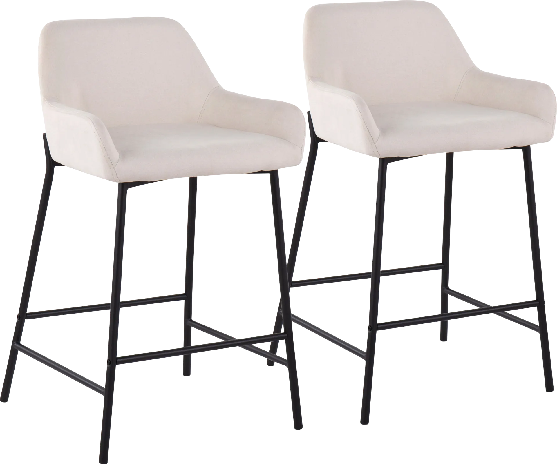 Rimcrest II Cream Counter Height Stool Set of 2 - Image 1