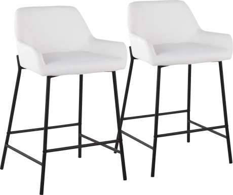 Rimcrest II White Counter Height Stool Set of 2