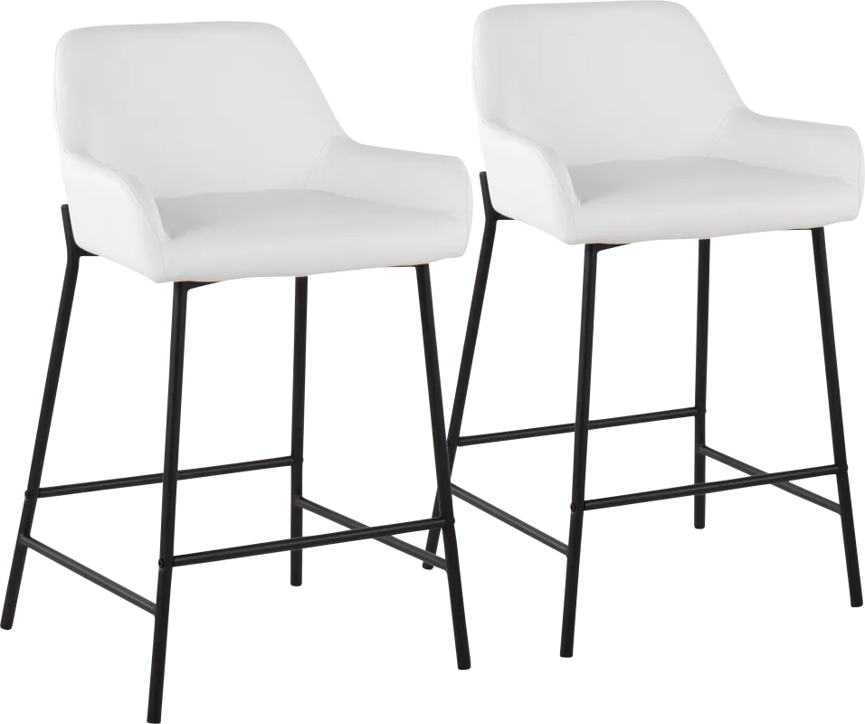 Rimcrest II White Counter Height Stool Set of 2
