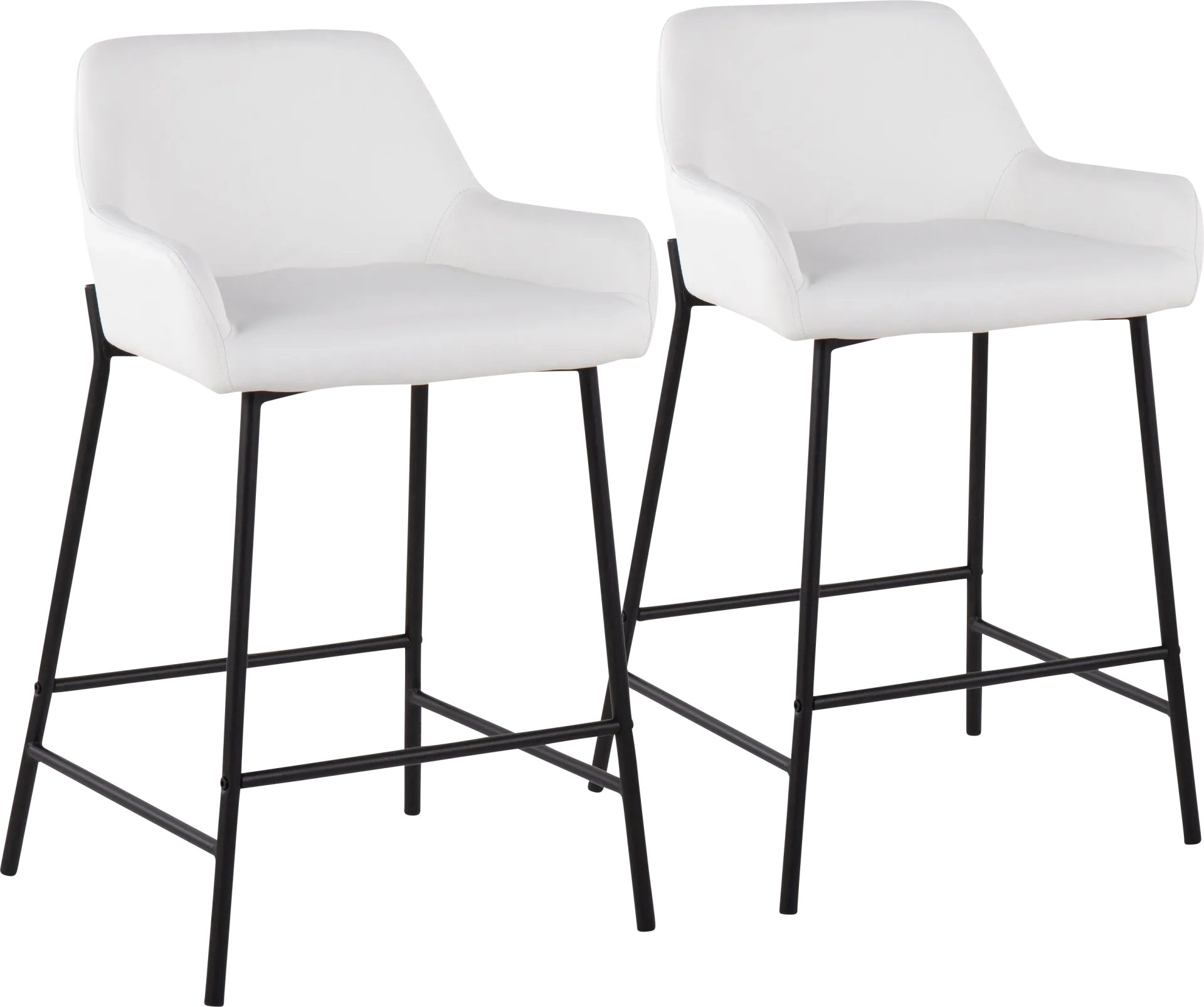 Rimcrest II White Counter Height Stool Set of 2 - Image 1