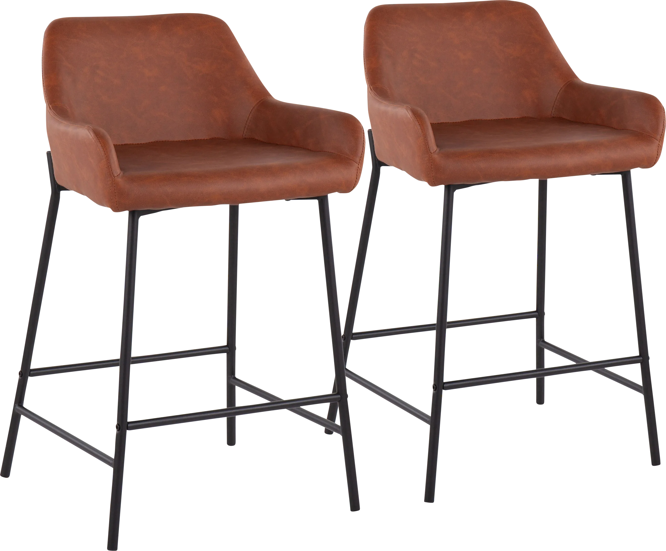 Rimcrest II Camel Counter Height Stool Set of 2 - Thumbnail - Image 1