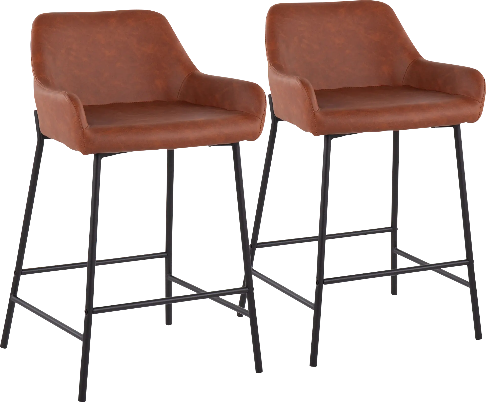 Rimcrest II Camel Counter Height Stool Set of 2