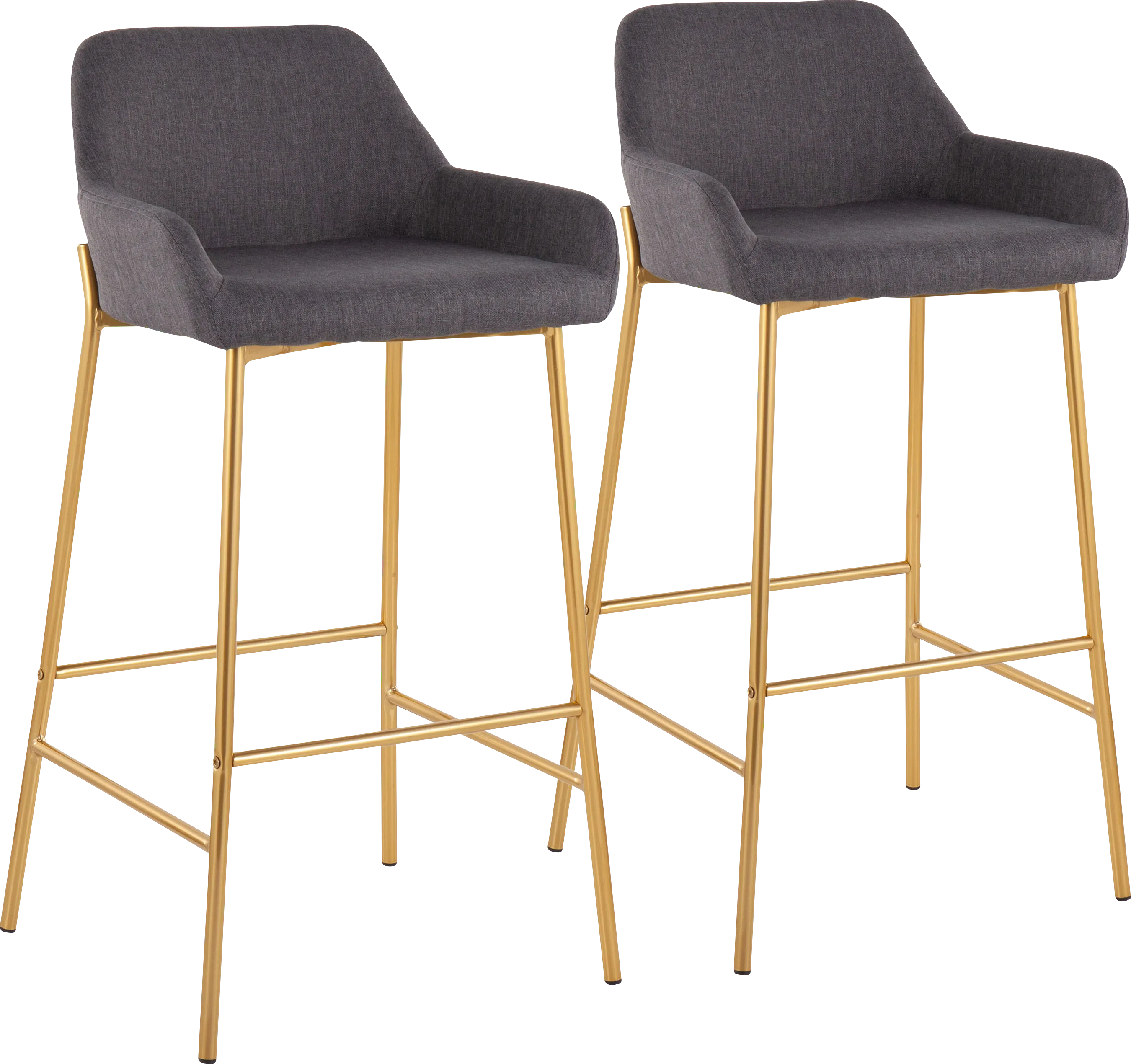 Rimcrest I Charcoal Barstool Set of 2