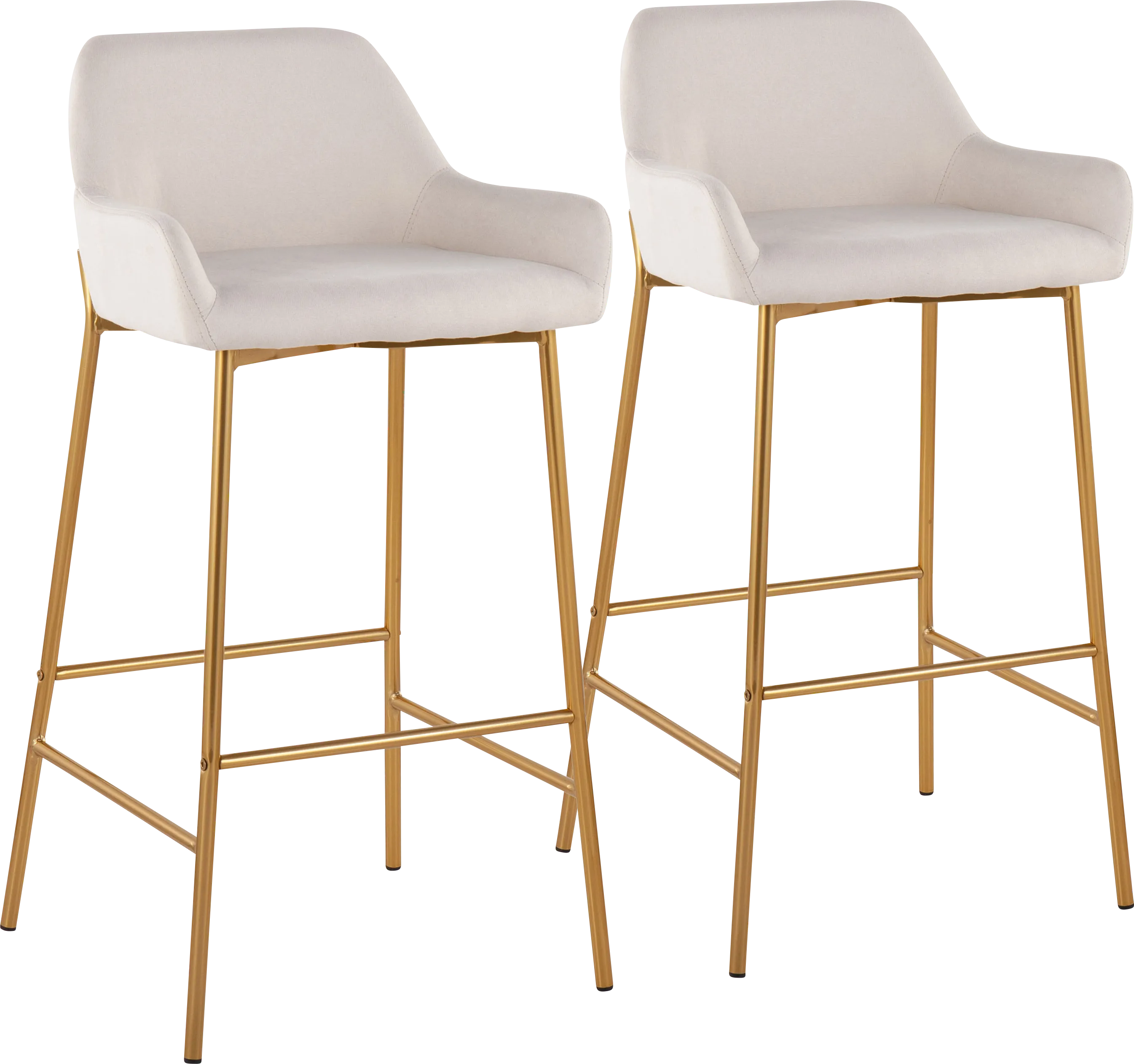 Rimcrest I Cream Barstool Set of 2 - Thumbnail - Image 1