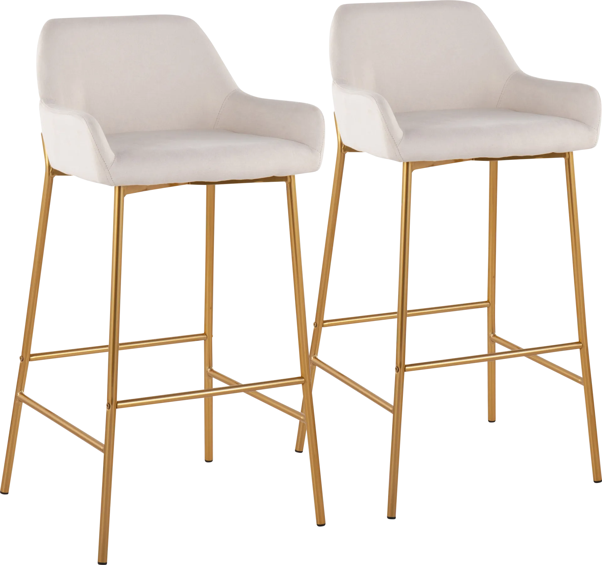 Rimcrest I Cream Barstool Set of 2 - Image 1