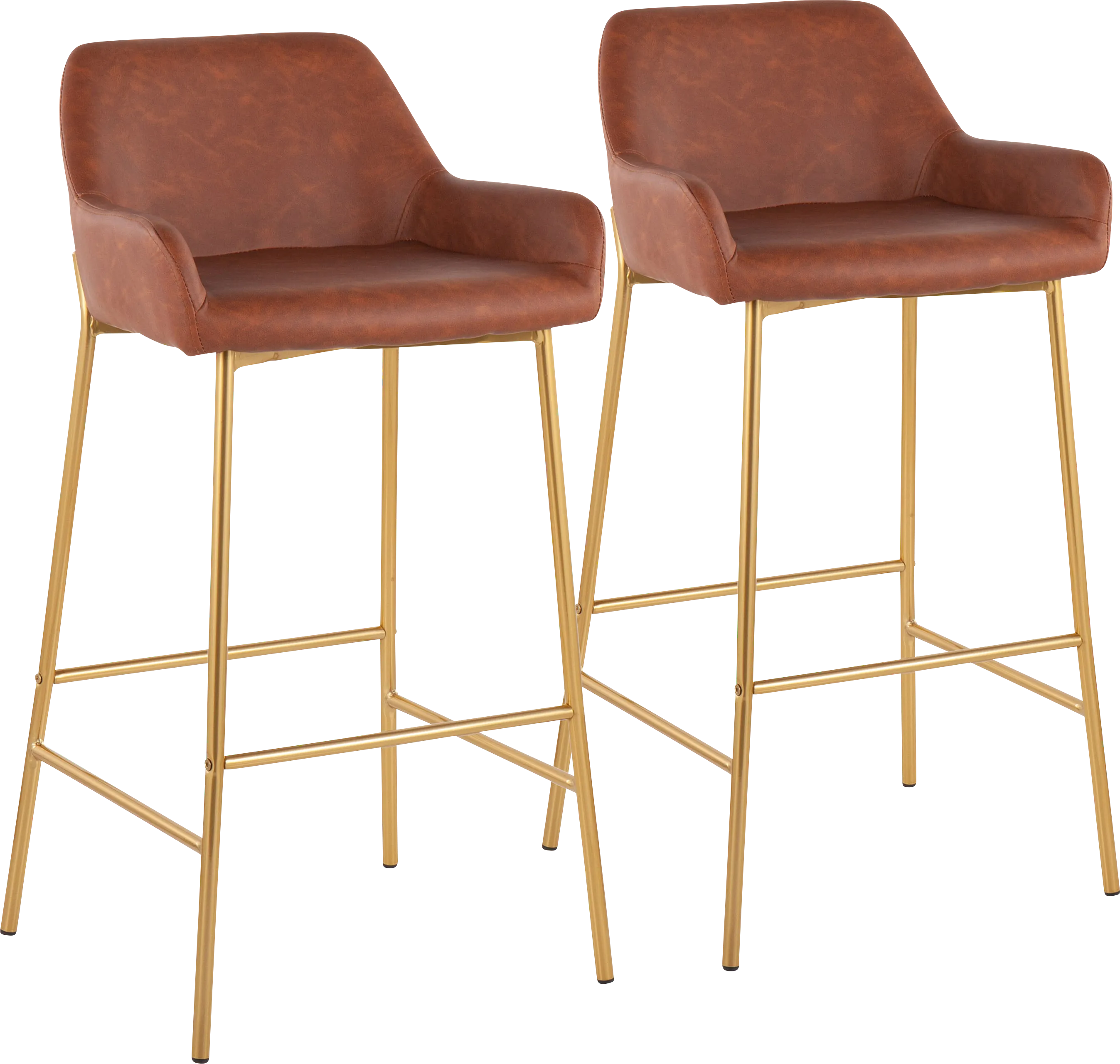 Rimcrest I Camel Barstool Set of 2