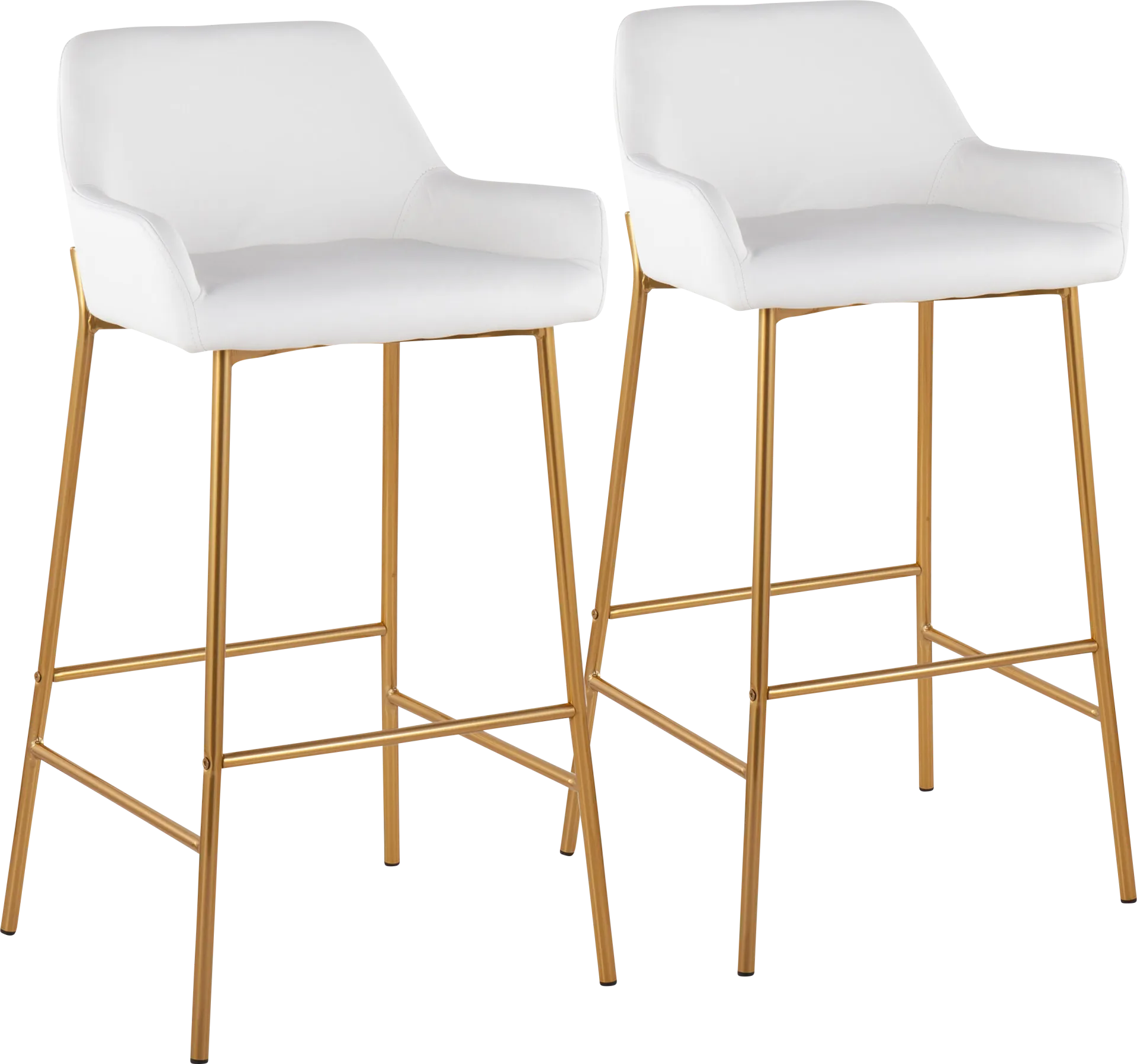 Rimcrest White Barstool Set of 2 - Image 1