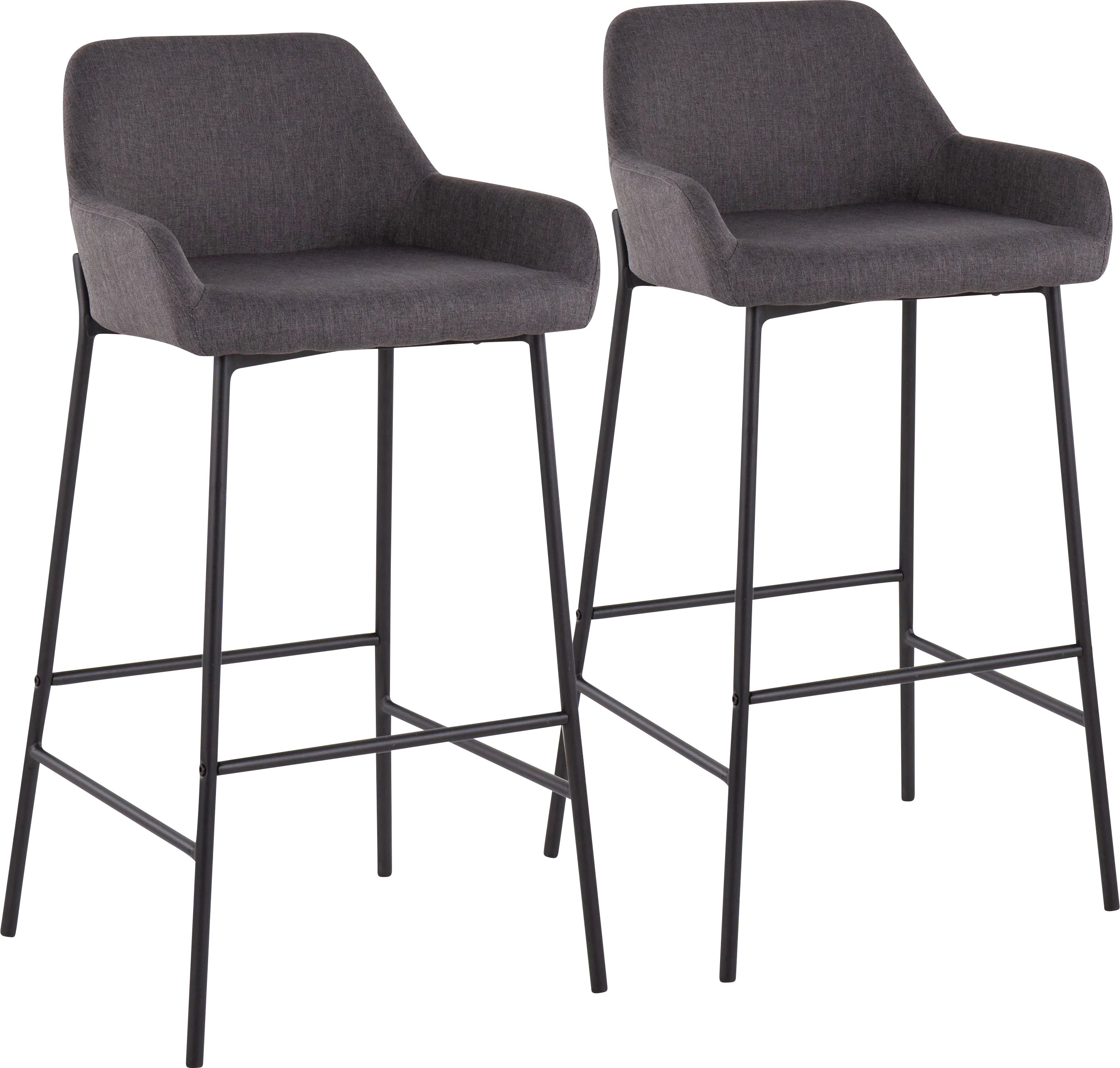 Rimcrest II Charcoal Barstool Set of 2 - Thumbnail - Image 1