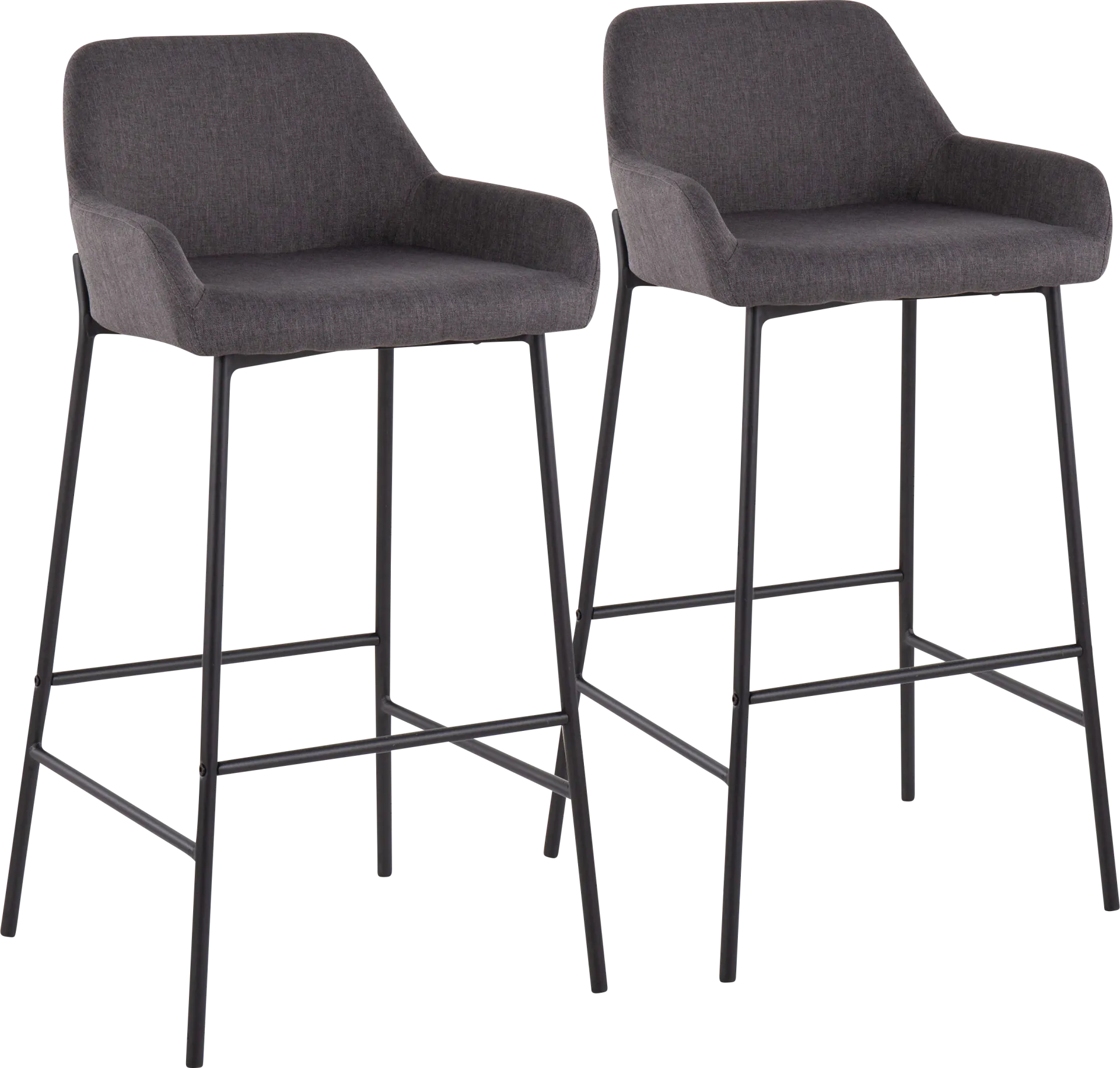 Rimcrest II Charcoal Barstool Set of 2 - Image 1