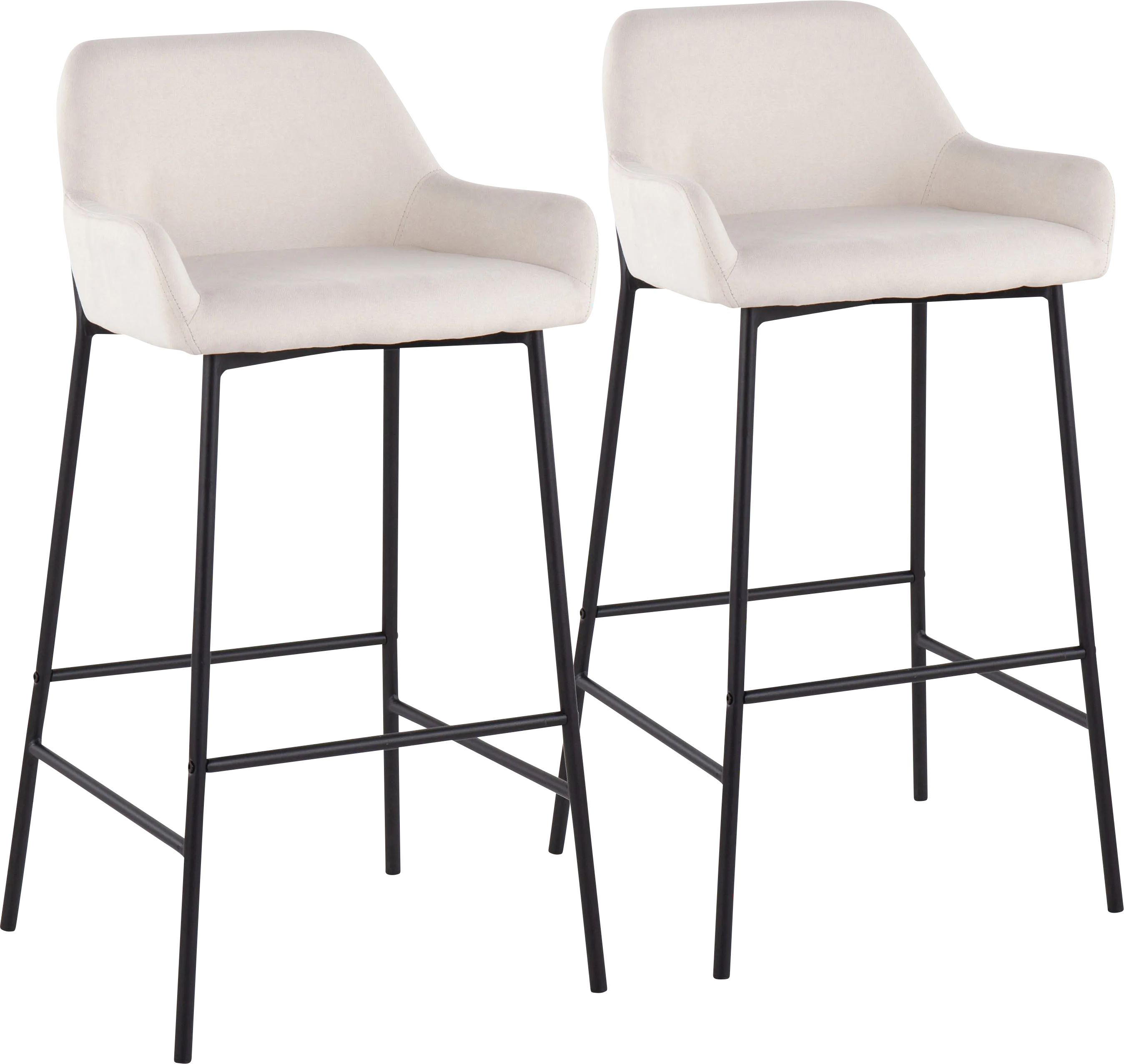 Rimcrest II Cream Barstool Set of 2 - Thumbnail - Image 1