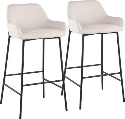 Rimcrest II Cream Barstool Set of 2