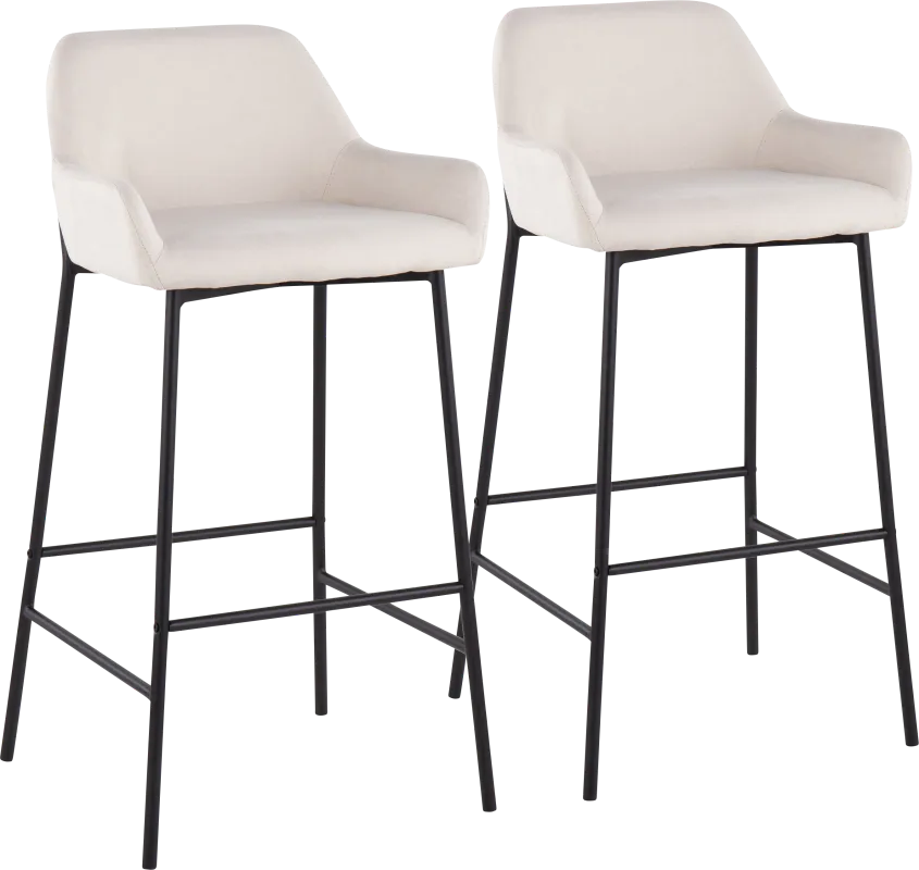 Rimcrest II Cream Barstool Set of 2