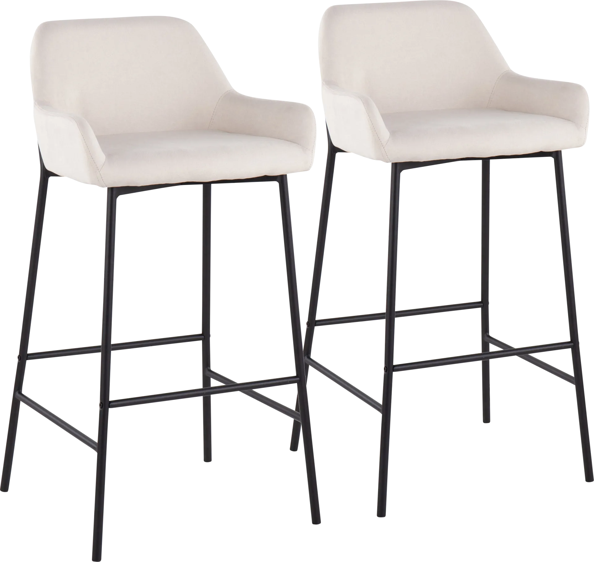 Rimcrest II Cream Barstool Set of 2 - Image 1