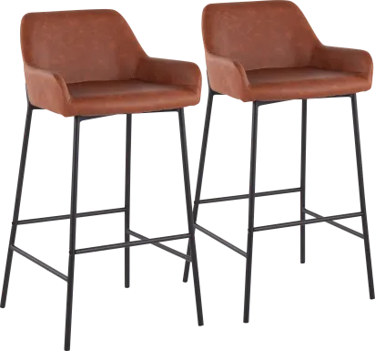 Rimcrest II Camel Barstool Set of 2